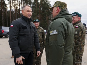 Karol Nawrocki odwiedził żołnierzy i funkcjonariuszy SG na granicy
