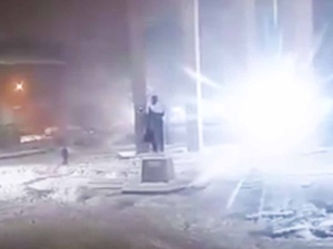 Eksplozja przy pomniku Bandery we Lwowie. Nagranie obiegło sieć