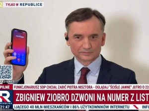 Ziobro zadzwonił na numer listu gończego. Tego nikt się nie spodziewał