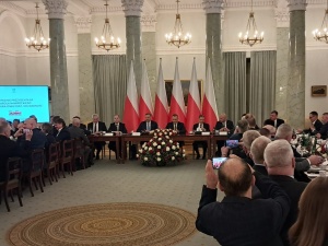 W Pałacu Prezydenckim rozpoczęło się spotkanie Prezydenta RP z Komisją Krajową NSZZ „Solidarność” [WIDEO]