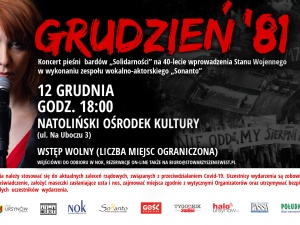 Grudzień '81. Zapraszamy na koncert pieśni bardów Solidarności