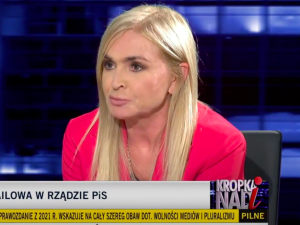 Takiej riposty dziennikarka się nie spodziewała. Polityk PiS zapytał Olejnik o Kraśkę