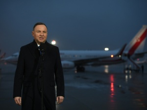 „Nic o nas bez nas”. Prezydent Duda przybył do Berlina na spotkanie Trójkąta Weimarskiego