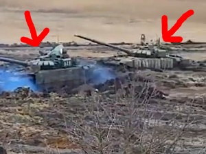 „Rosyjska armia vs globalne ocieplenie”. Film z rosyjskimi czołgami zakopanymi w błocie hitem Twittera [WIDEO]