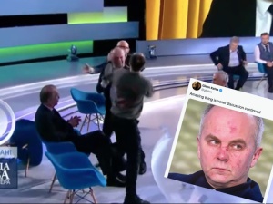 Bójka z parlamentarzystą w ukraińskim programie na żywo. „Tu w studiu jest rosyjski agent!” [WIDEO]