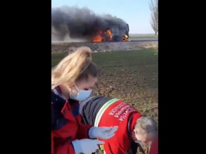 Wstrząsające nagranie. Rosjanie mieli zaatakować karetkę z rannymi [VIDEO 18+]