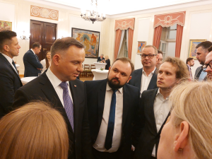 M. Kosiński: Poprosiłem pana prezydenta o przekazanie prezydentowi Zełenskiemu wyrazów szacunku i wsparcia od Solidarności