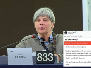 Ochojska oskarża polską SG o pobicie imigranta, powołując się na artykuł w „GW”. Artykuł jest o… Białorusinach