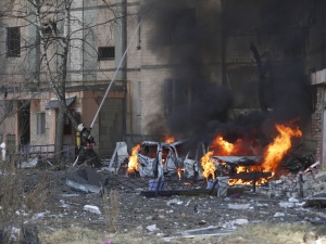 Ukraina: Atak Rosjan na zakłady chemiczne. Władze apelują do mieszkańców