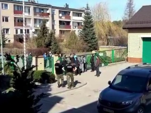 [video] Straż Graniczna: Grupa aktywistów wdarła się na teren jednej z placówek przy granicy z Białorusią
