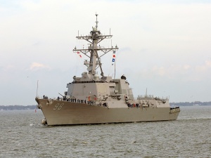 Amerykański niszczyciel rakietowy USS Forrest Sherman zacumował w porcie w Gdańsku