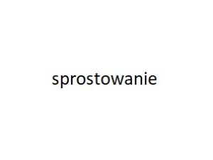Sprostowanie