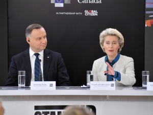 Prezydent Duda, szefowa KE i premier Kanady wzięli udział w konferencji darczyńców na rzecz uchodźców