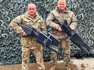 [FOTO] „Żołnierze przyszłości”. Ukraińska armia pokazuje broń do zwalczania dronów