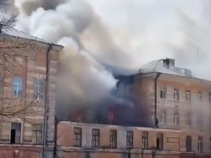 Ogromny pożar w rosyjskim instytucie badawczym. Są ofiary