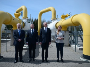 Prezydenci Polski, Litwy i Łotwy oraz komisarz UE ds. energii otworzyli interkonektor gazowy Polska-Litwa