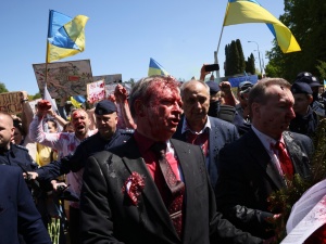 Incydent z farbą: Ambasada Rosji ma konkretne żądania wobec polskiego MSZ 