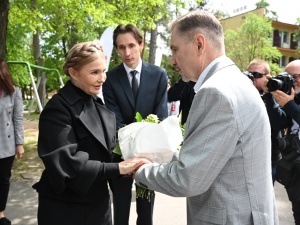 Wizyta Julii Tymoszenko w ośrodku Solidarności. Piotr Duda: Uchodźcy w Spale są rodziną NSZZ 