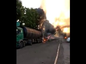 [video] Rosjanie wściekli. Ukraińcy zbombardowali fabrykę wódki