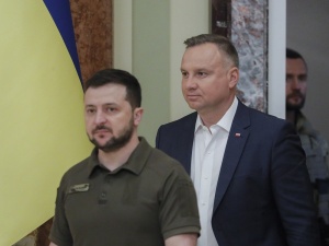 Kijów zaatakowany podczas wizyty prezydenta Dudy na Ukrainie