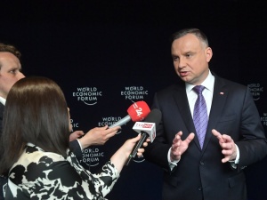 Andrzej Duda w Davos o sprawie niemieckich czołgów dla polski: Jest to dla nas duży zawód