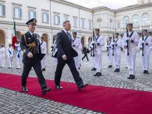 Tak Prezydent RP Andrzej Duda był witany we Włoszech [VIDEO]