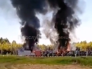 Pożar w rosyjskiej bazie wojskowej [WIDEO]