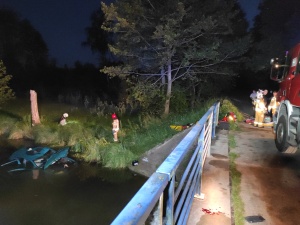 Koszmar w Szczytnie. Auto wpadło do rzeki, nie żyją 3 osoby