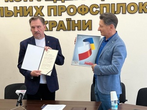 Wspólne memorandum o współpracy. Solidarność jest jedynym związkiem zawodowym, który przybył na Ukrainę 