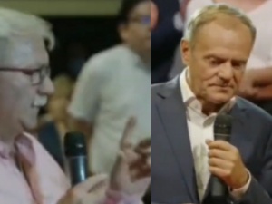 Nie przekroczy pan więcej niż 20 procent. Mocne słowa do Tuska w Dzierżoniowie [WIDEO]
