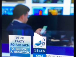 Trzeba uważać. Dziennikarz TVN24 przyłapany [WIDEO] 