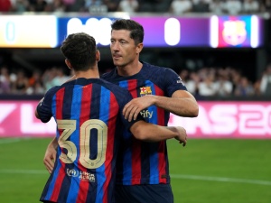 „Bardzo się cieszę, że jestem częścią tej drużyny”. Pierwszy wywiad Lewandowskiego po debiucie