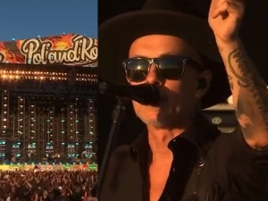 [VIDEO] Nergal (wcześniej Holocausto) na festiwalu Owsiaka: Eksterminowałbym hegemonię Kościoła w Polsce