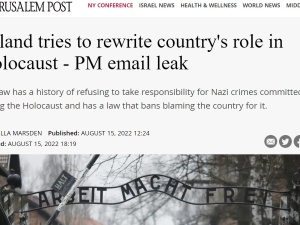 „Polska nie chce brać odpowiedzialności za zbrodnie Holokaustu”. „The Jerusalem Post” atakuje Polskę w oparciu o artykuł „GW”