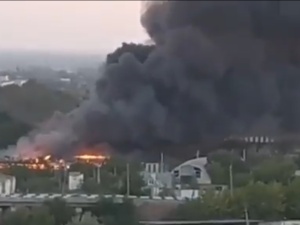 Potężny słup dymu nad Krymem. Sprzeczne informacje [WIDEO]