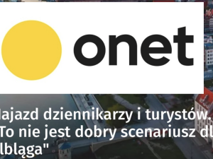 To nie jest dobry scenariusz dla Elbląga. Onet straszy najazdem turystów