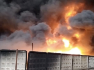 Ogromny pożar pod Moskwą. Na nagraniach potężne kłęby dymu [WIDEO]