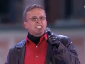 Szalone przemówienie w Moskwie. Rosyjski celebryta groził rozlewem krwi całemu światu [WIDEO]