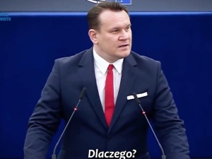 Dominik Tarczyński w PE: Bądźcie odważni. Bądźcie jak Polska [WIDEO]