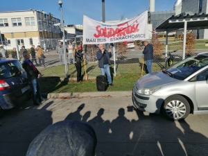 Pikieta Solidarności w MAN Bus