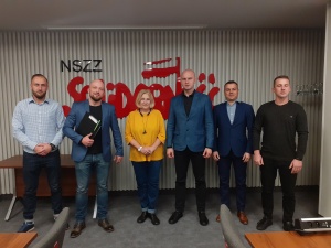 Spotkanie lubuskich strażaków z przedstawicielami Komisji Krajowej NSZZ „Solidarność”