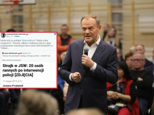 Tusk twierdzi, że „strzelanie do górników za rządów PO” to kłamstwo. Internauci mu przypomnieli