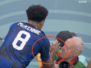 Skandal na mundialu w Katarze. Oto co zrobił Amerykanin [WIDEO] 
