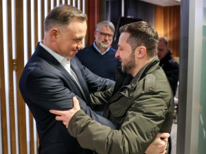 Wołodymyr Zełenski spotkał się z Andrzejem Dudą. Opublikowano nagranie