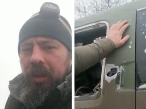 Samochód polskich medyków ostrzelany. Jest nagranie