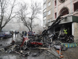 Katastrofa śmigłowca na Ukrainie. Prezydent Zełenski zlecił śledztwo