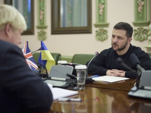 Prezydent Zełenski spotkał się z byłym premierem W. Brytanii Borisem Johnsonem