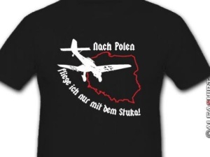 Internet wrze. Niemcy sprzedają koszulki z napisem: "Do Polski lecę tylko stukasem"
