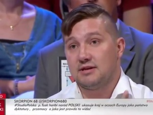 [video] Poruszające wystąpienie kibica Legii Warszawa w "Studio Polska": Zdajemy egzamin z patriotyzmu
