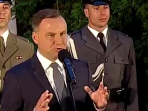 [video] Prezydent Andrzej Duda: Cześć i chwała bohaterom! Wieczna pamięć poległym!